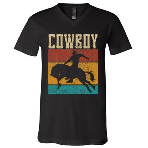 Western Outfits Nashville Country Rodeo Cowboy V-Neck T-Shirt