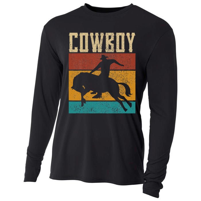 Western Outfits Nashville Country Rodeo Cowboy Cooling Performance Long Sleeve Crew