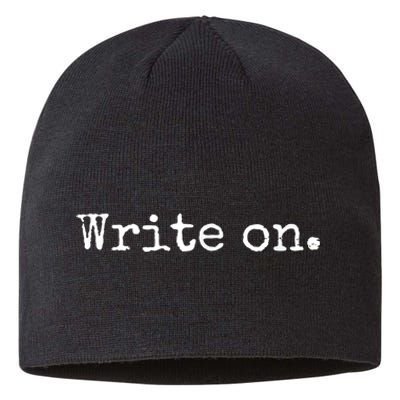 Write On. Novelty Writing Gift For Writers Sustainable Beanie