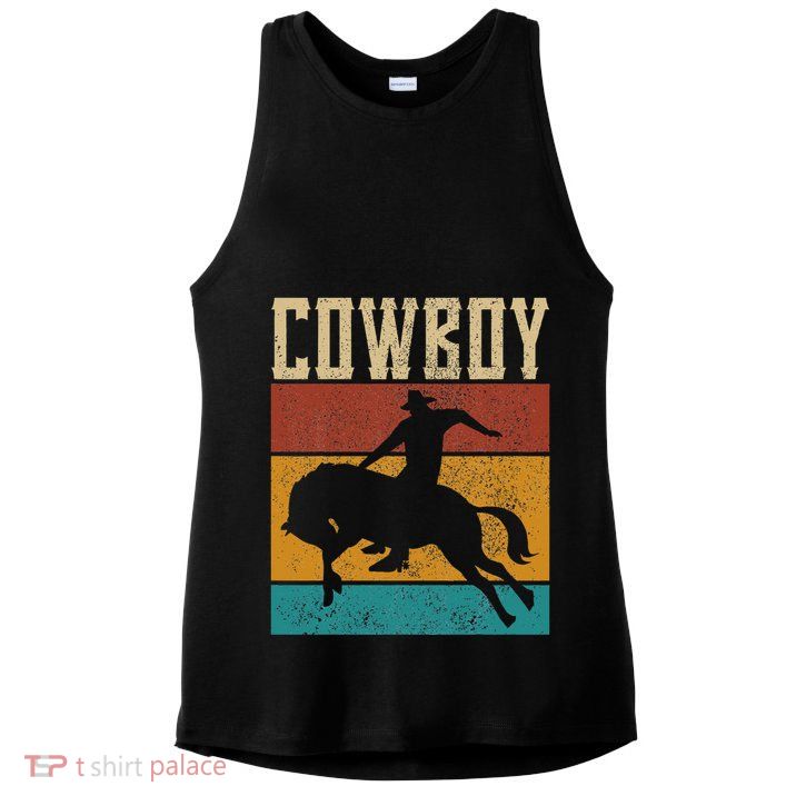 Western Outfits Nashville Country Rodeo Cowboy Ladies PosiCharge Tri-Blend Wicking Tank