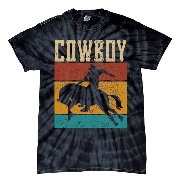 Western Outfits Nashville Country Rodeo Cowboy Tie-Dye T-Shirt