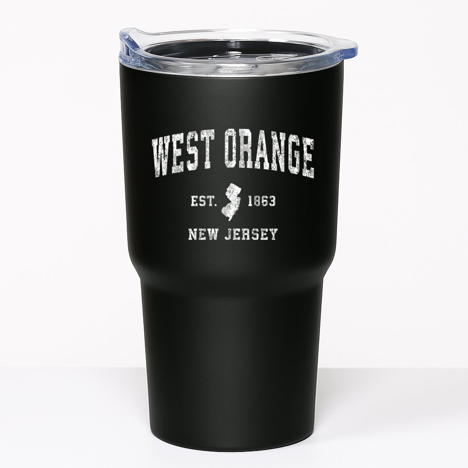West Orange New Jersey Nj Vintage Athletic Sports Tumbler