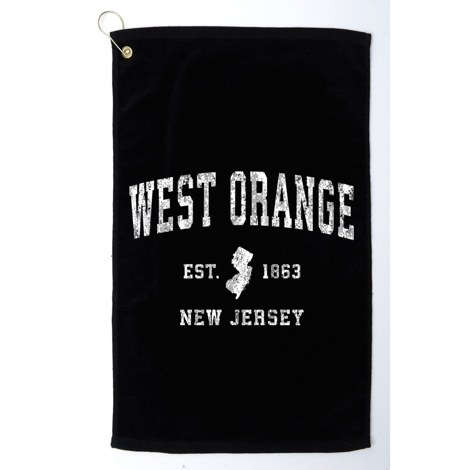 West Orange New Jersey Nj Vintage Athletic Sports Golf Towel