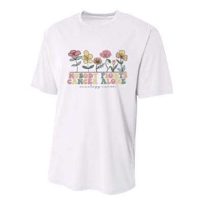 Wildflower Oncology Nurse Hem Onc Nurse Hematology Oncology Youth Performance Sprint T-Shirt