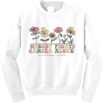 Wildflower Oncology Nurse Hem Onc Nurse Hematology Oncology Kids Sweatshirt