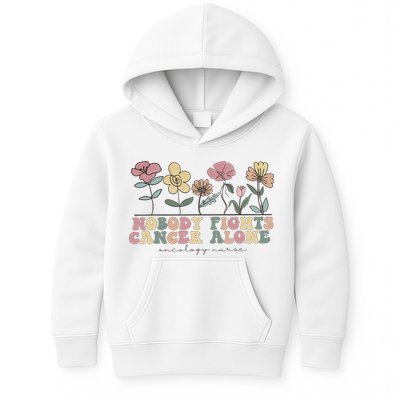Wildflower Oncology Nurse Hem Onc Nurse Hematology Oncology Kids Hoodie
