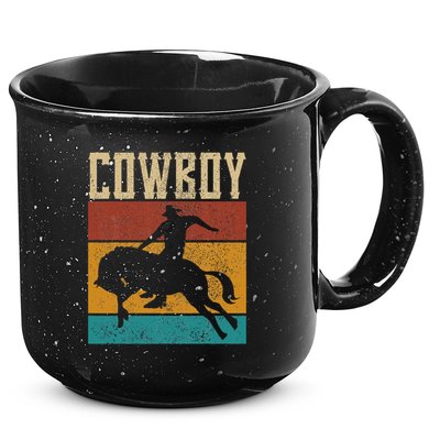 Western Outfits Nashville    Country Rodeo Cowboy 15oz Campfire Ceramic Mug