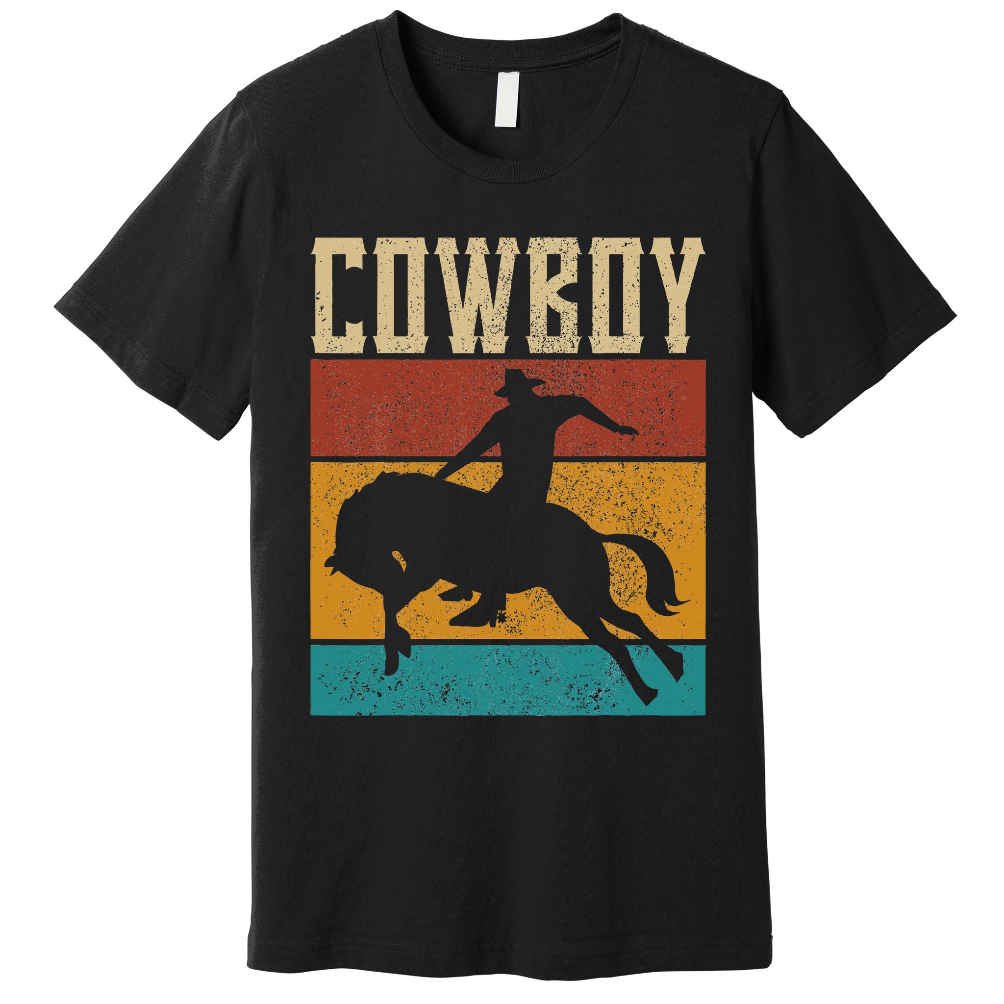 Western Outfits Nashville    Country Rodeo Cowboy Premium T-Shirt