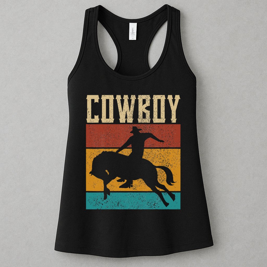 Western Outfits Nashville    Country Rodeo Cowboy Womens Tank Top