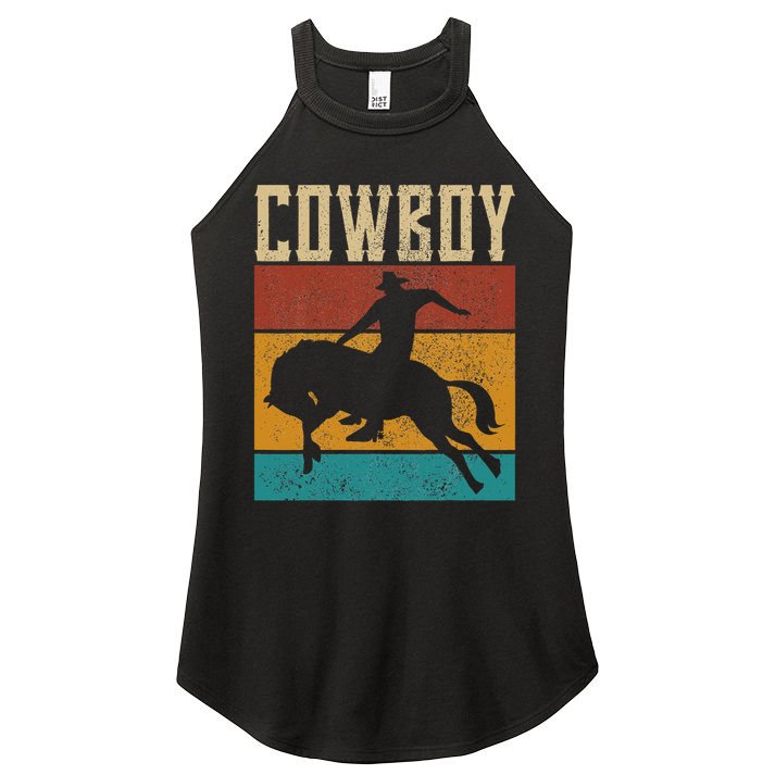 Western Outfits Nashville    Country Rodeo Cowboy Women's Perfect Tri Rocker Tank