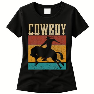 Western Outfits Nashville    Country Rodeo Cowboy Womens T-Shirt