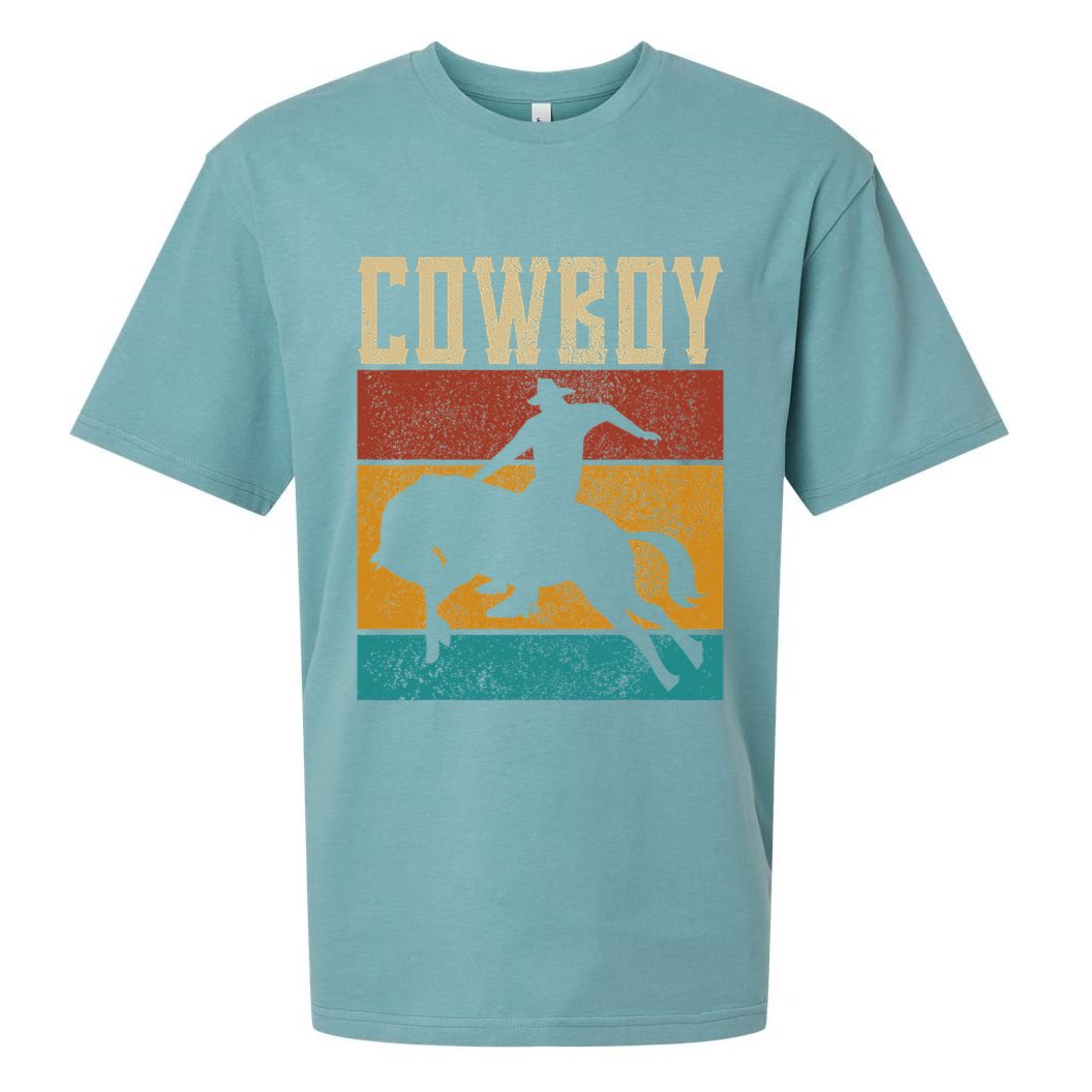 Western Outfits Nashville    Country Rodeo Cowboy Sueded Cloud Jersey T-Shirt