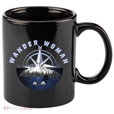 Wondar Woman Outdoors Camping Wonderer 11oz C Handle Ceramic Mug