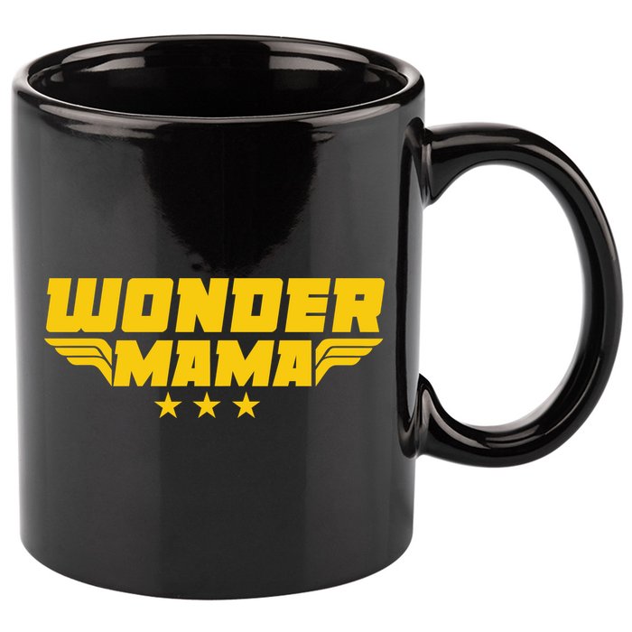 Wonder Mama 11oz C Handle Ceramic Mug