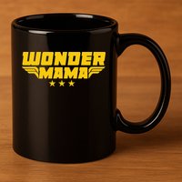 Wonder Mama 11oz C Handle Ceramic Mug