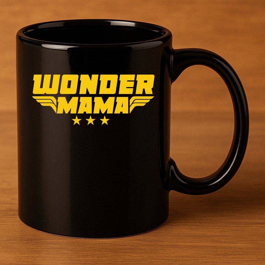 Wonder Mama 11oz C Handle Ceramic Mug