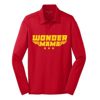 Wonder Mama Silk Touch Performance Long Sleeve Polo