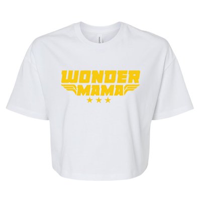 Wonder Mama Bella+Canvas Jersey Crop Tee