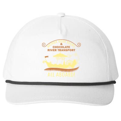 Wonka Boat Chocolate Tours All Aboard Snapback Five-Panel Rope Hat