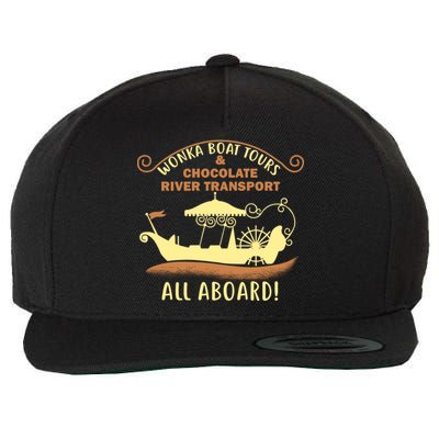 Wonka Boat Chocolate Tours All Aboard Wool Snapback Cap