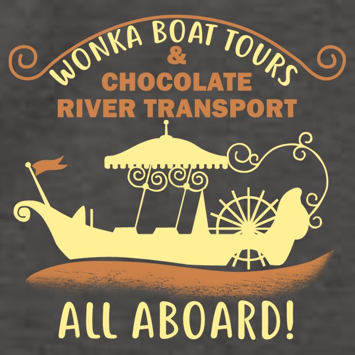 Wonka Boat Chocolate Tours All Aboard Vector Backpack