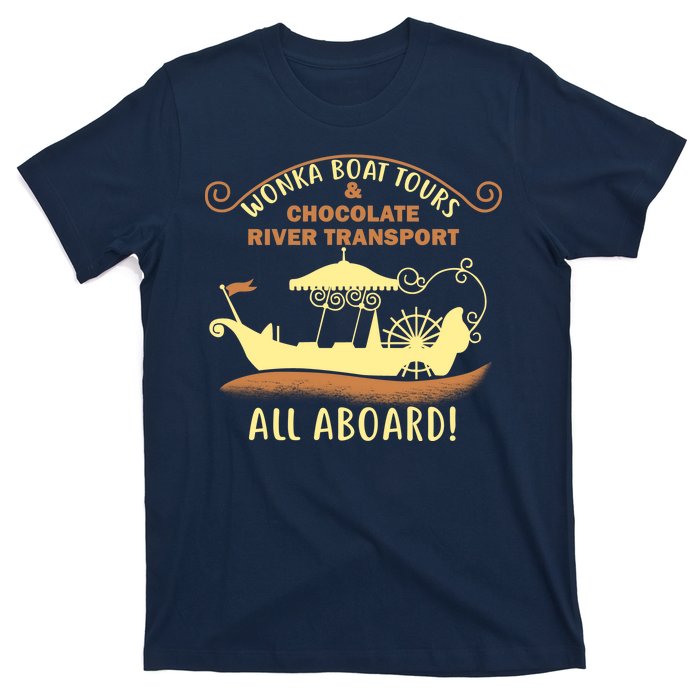 Wonka Boat Chocolate Tours All Aboard T-Shirt