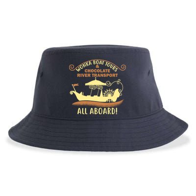 Wonka Boat Chocolate Tours All Aboard Sustainable Bucket Hat