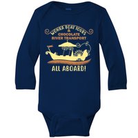 Wonka Boat Chocolate Tours All Aboard Baby Long Sleeve Bodysuit