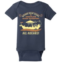 Wonka Boat Chocolate Tours All Aboard Baby Bodysuit