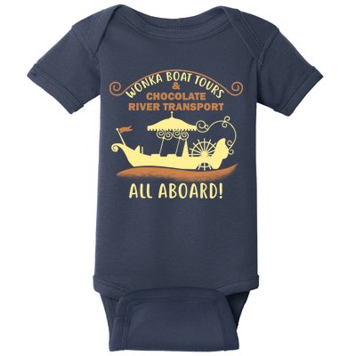 Wonka Boat Chocolate Tours All Aboard Baby Bodysuit