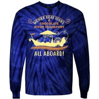 Wonka Boat Chocolate Tours All Aboard Tie-Dye Long Sleeve Shirt