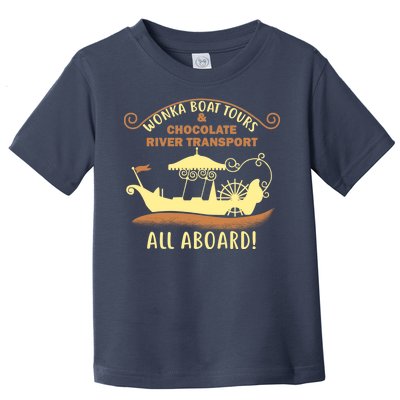 Wonka Boat Chocolate Tours All Aboard Toddler T-Shirt