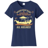 Wonka Boat Chocolate Tours All Aboard Women's T-Shirt