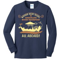 Wonka Boat Chocolate Tours All Aboard Kids Long Sleeve Shirt