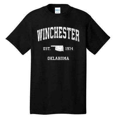 Winchester Oklahoma Ok Vintage Athletic Sports Tall T-Shirt