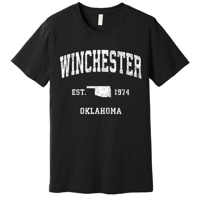 Winchester Oklahoma Ok Vintage Athletic Sports Premium T-Shirt