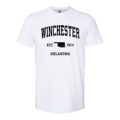 Winchester Oklahoma Ok Vintage Athletic Sports Softstyle CVC T-Shirt