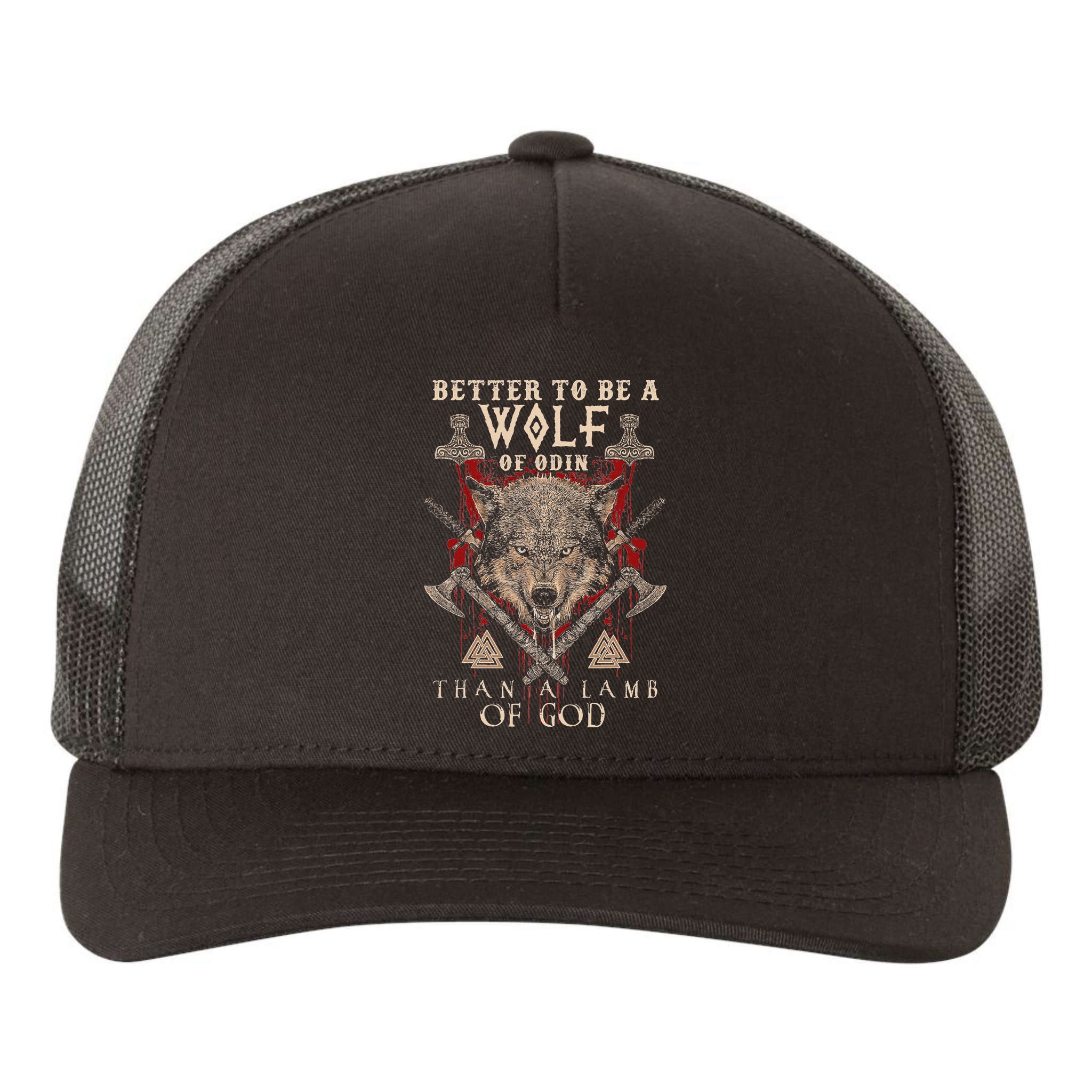 Wolf Of Odin Better To Be A Wolf Of Odin Than Yupoong Adult 5-Panel Trucker Hat