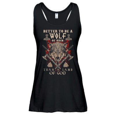 Wolf Of Odin Better To Be A Wolf Of Odin Than Ladies Essential Flowy Tank