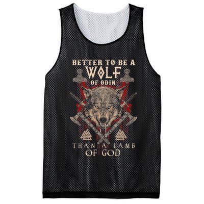 Wolf Of Odin Better To Be A Wolf Of Odin Than Mesh Reversible Basketball Jersey Tank