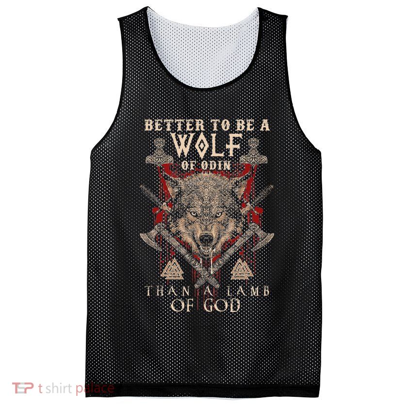 Wolf Of Odin Better To Be A Wolf Of Odin Than Mesh Reversible Basketball Jersey Tank