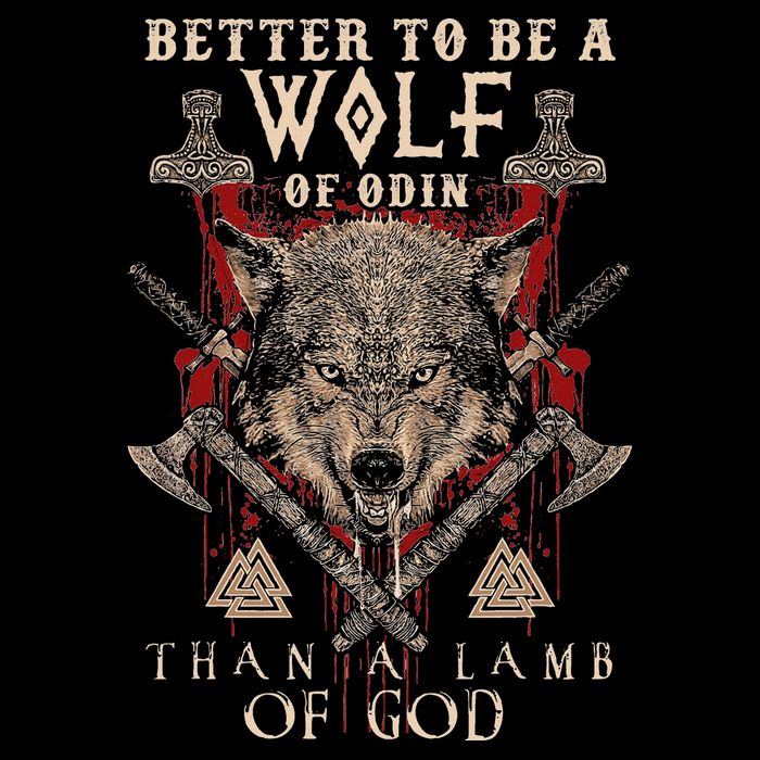 Wolf Of Odin Better To Be A Wolf Of Odin Than Premium T-Shirt