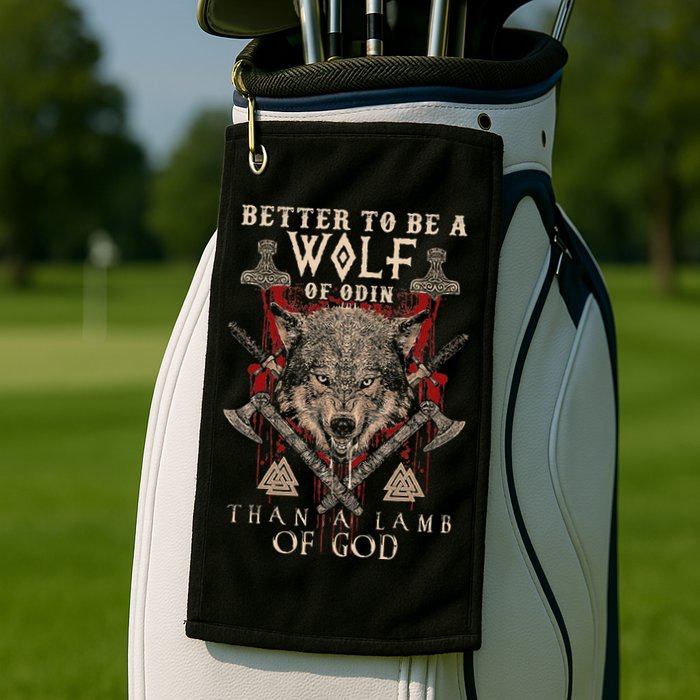 Wolf Of Odin Better To Be A Wolf Of Odin Than Golf Towel