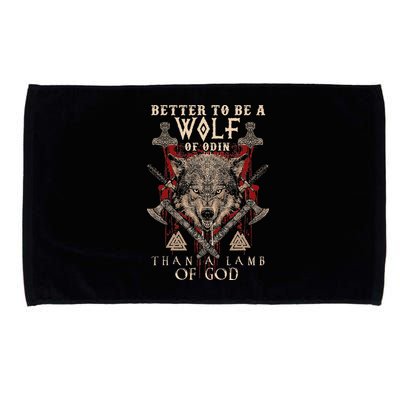 Wolf Of Odin Better To Be A Wolf Of Odin Than Microfiber Hand Towel