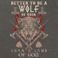 Wolf Of Odin Better To Be A Wolf Of Odin Than Cotton Canvas Backpack