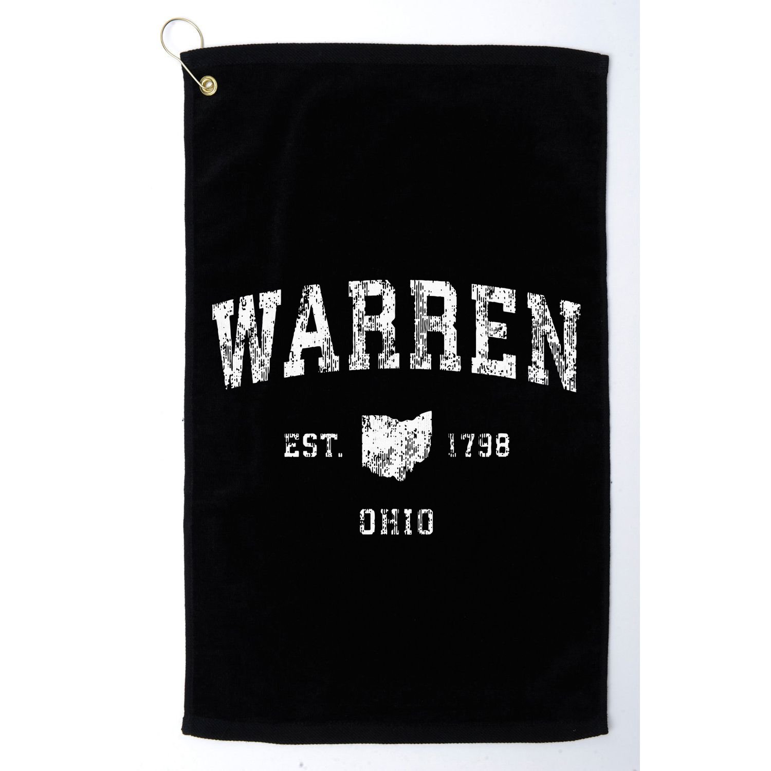 Warren Ohio Oh Vintage Athletic Sports Golf Towel