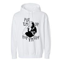 Wizard Of Oz Cowardly Lion Put Em Up Garment-Dyed Fleece Hoodie