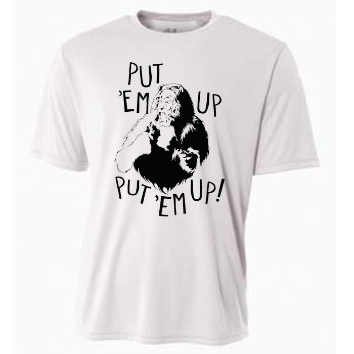 Wizard Of Oz Cowardly Lion Put Em Up Cooling Performance Crew T-Shirt