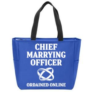 Wedding Officiant Officer Internet Ordained Minister Gift Zip Tote Bag