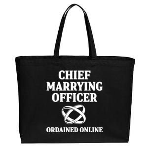 Wedding Officiant Officer Internet Ordained Minister Gift Cotton Canvas Jumbo Tote